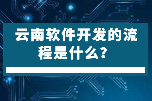 云南軟件開發(fā)的流程是什么？